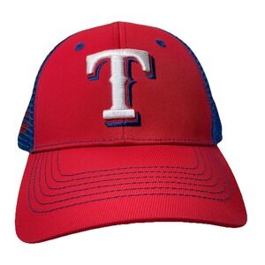MLB Texas Rangers NWT Ball cap hat blue red trucker adjustable Snap Back‎ NEW